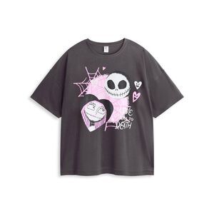 Nightmare Before Christmas Womens/Ladies Jack and Sally Short-Sleeved Long Pyjam